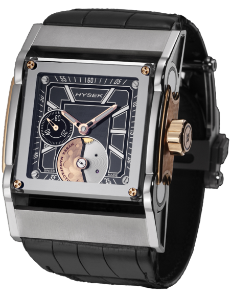 Furtif 44mm Automatic in Rose Gold & Titanium, black dial