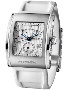 Kilada 34mm Quartz Chronograph in Steel, white dial