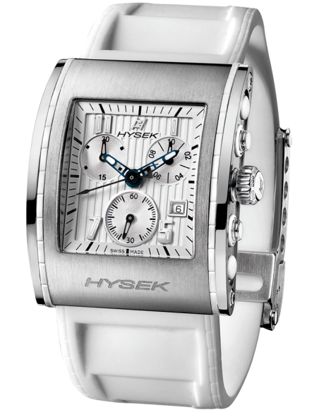 Kilada 34mm Quartz Chronograph in Steel, white dial