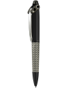 Abyss pen with black diamond-shape guilloché