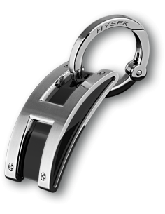 Kilada Key Ring in Steel and Black PVD