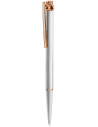 Io Pen White Lacquer and Rose Gold Finishing