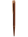 Io Pen Brown Lacquer and Rose Gold Finishing