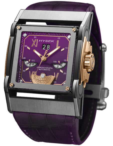 Furtif 44mm Chronograph Grande Date in Rose Gold & Titanium