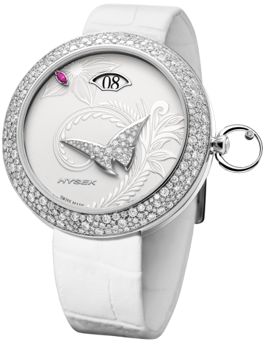 Kalysta Exotic Tale titanium snow set diamonds