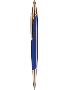 V-King pen Rose Gold and blue lacquer