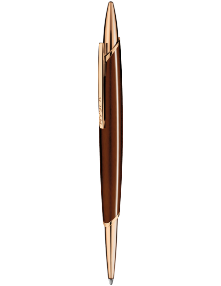 V-King pen Rose Gold and Brown lacquer