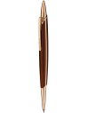 V-King pen Rose Gold and Brown lacquer
