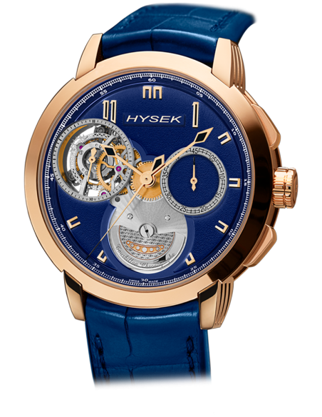 Io Chronograph tourbillon blue dial