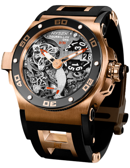 Abyss skeleton tourbillon 18k rose gold