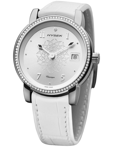 Io 36mm Classique steel diamonds