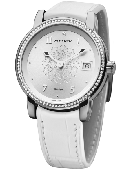 Io 36mm Classique steel diamonds