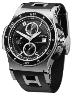 Abyss 44mm Chronograph, black version with an H strap