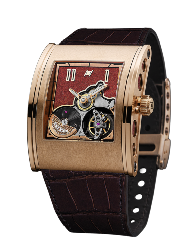 Kilada Tourbillon 18k Rose gold sapphire dial