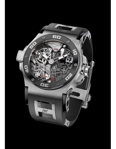 Abyss Automatic Tourbillon black PVD and 18k Rose Gold