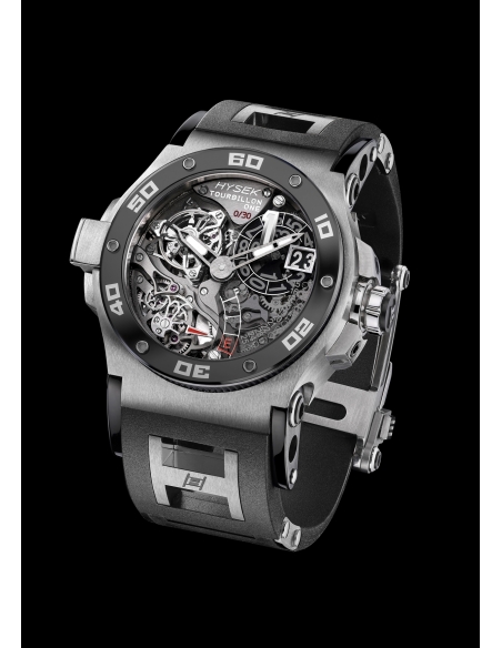 Abyss Automatic Tourbillon black PVD and 18k Rose Gold