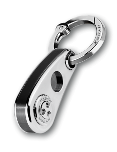 Abyss Key Ring in Steel and Black PVD