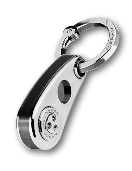 Abyss Key Ring in Steel and Black PVD